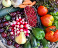 Arrivée de légumes et recette de tian aux légumes