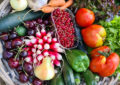 Arrivée de légumes et recette de tian aux légumes