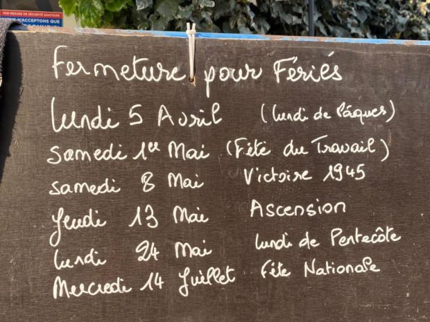 Jours fériés et ouvertures exceptionnelles à la Ferme de Saint Thibault